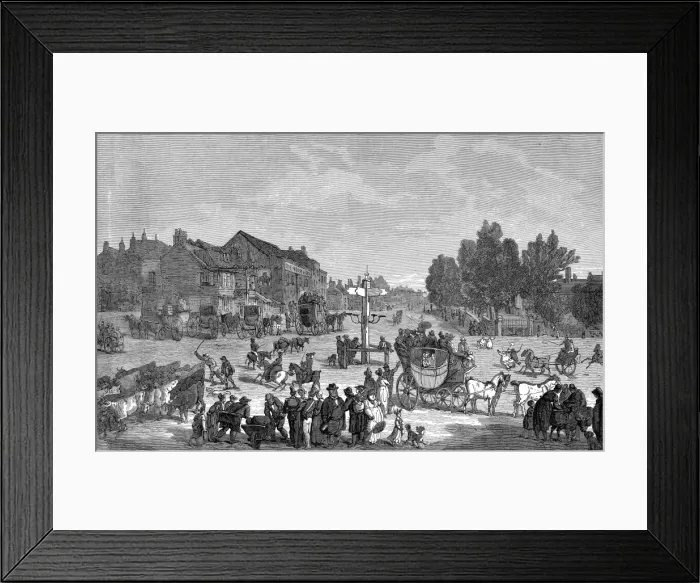 Framed Print : Elephant and Castle, London, 18th Century Framed Print : Elephant and Castle, London, 18th Century