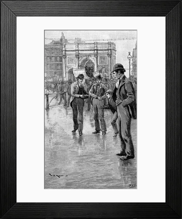 Framed Print : A Procession entering Hyde Park, 1890 Framed Print : A Procession entering Hyde Park, 1890