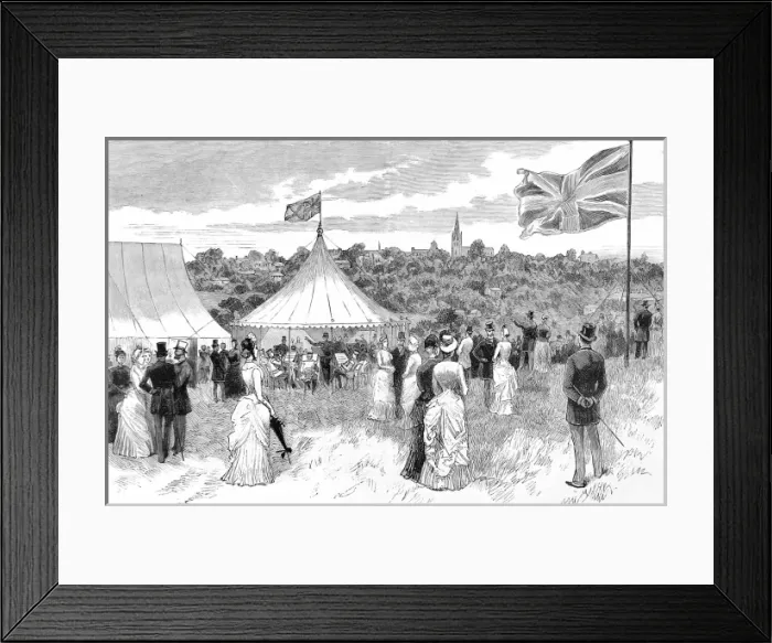 Framed Print : Garden Party on Hampstead Heath, 1885 Framed Print : Garden Party on Hampstead Heath, 1885