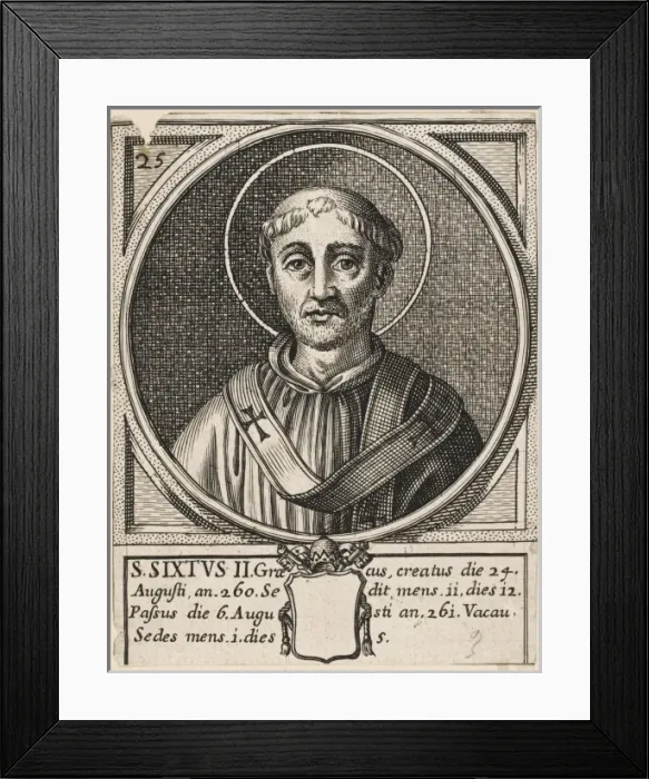 Framed Print : Pope Sixtus II Framed Print : Pope Sixtus II