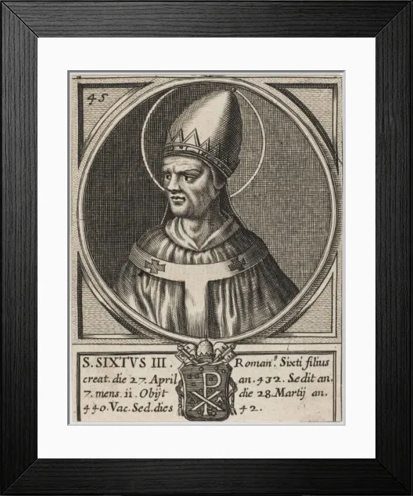 Framed Print : Pope Sixtus III Framed Print : Pope Sixtus III