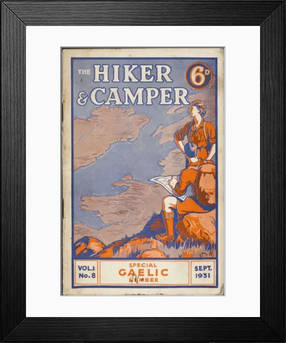 Framed Print : The Hiker & Camper 1931 Framed Print : The Hiker & Camper 1931