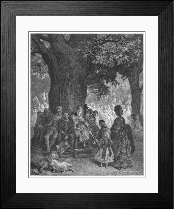 Framed Print : Hyde Park 1870 Framed Print : Hyde Park 1870
