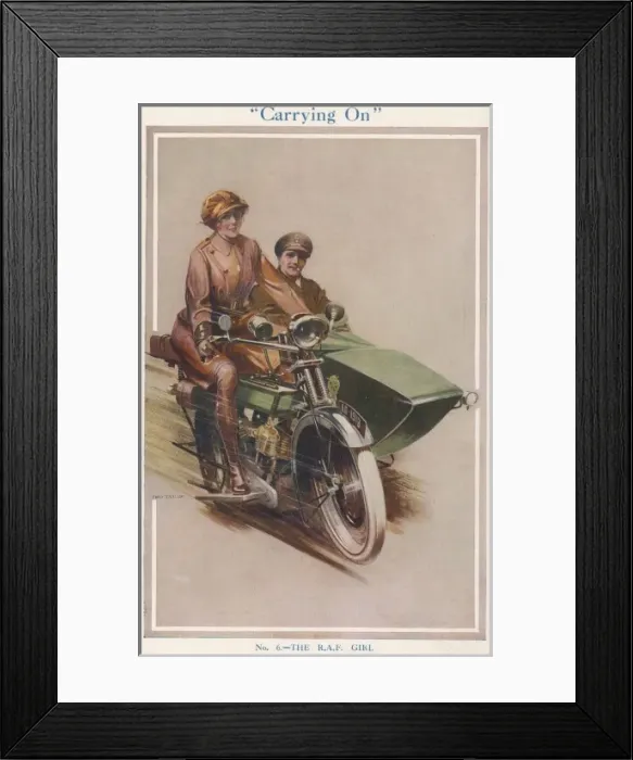 Framed Print : The R. A. F Girl Framed Print : The R. A. F Girl