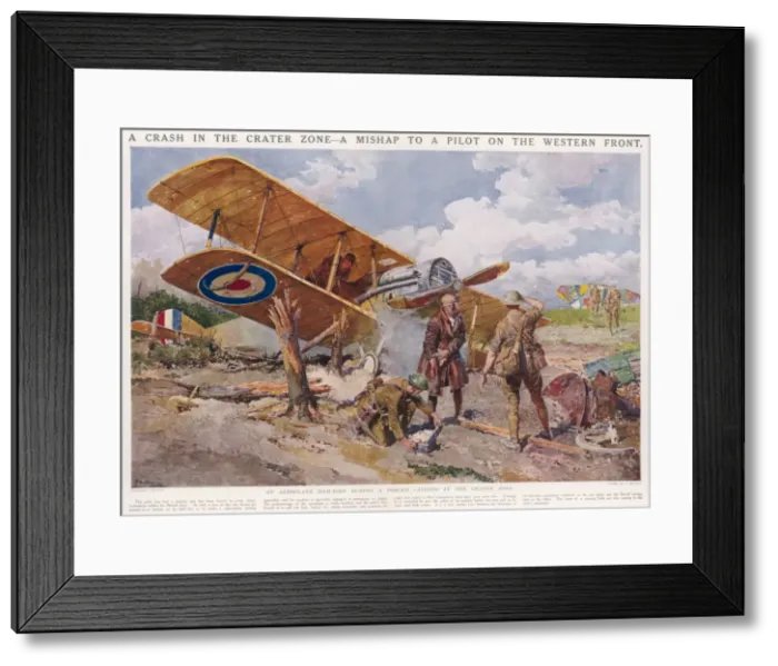 Framed Print : Crash in the Crater Zone Framed Print : Crash in the Crater Zone