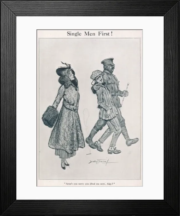 Framed Print : Single Men First