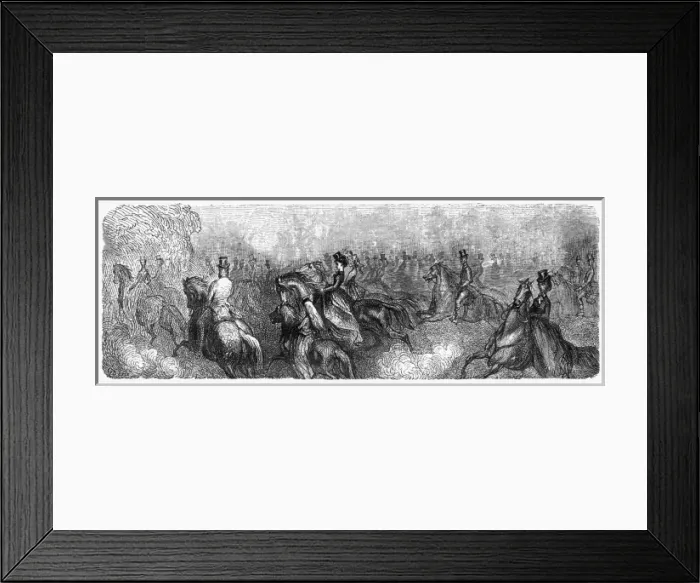 Framed Print : Hyde Park 1870 Framed Print : Hyde Park 1870