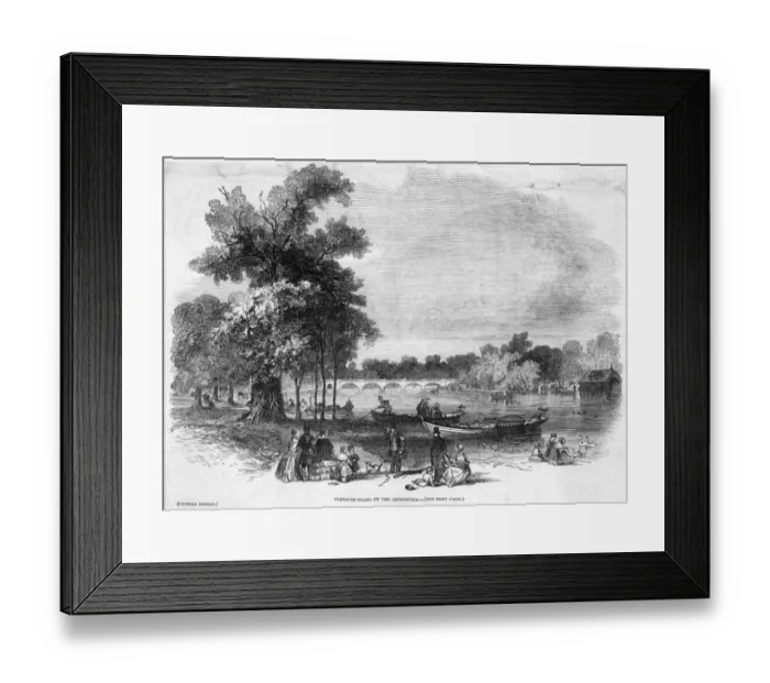 Framed Print : Boating on Serpentine Framed Print : Boating on Serpentine