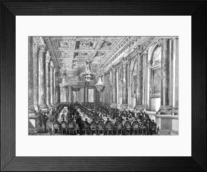 Framed Print : Interior of Goldsmiths Hall, London, 1884 Framed Print : Interior of Goldsmiths Hall, London, 1884