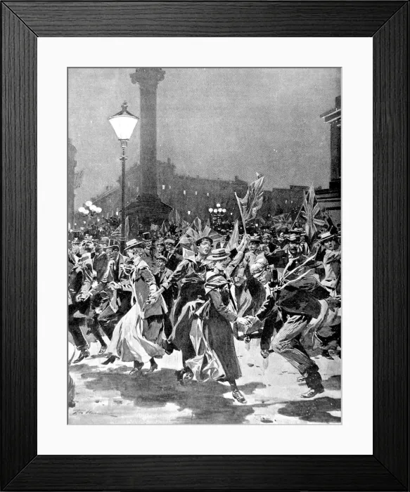 Framed Print : Celebrations in London following the Relief of Mafeking, 190 Framed Print : Celebrations in London following the Relief of Mafeking, 190