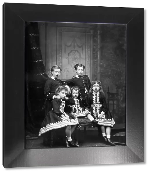 Children of Edward VII circa. 1875