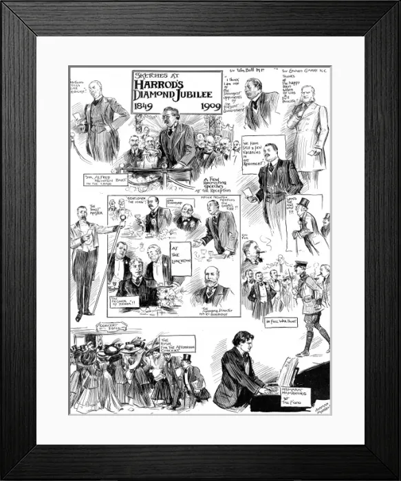 Framed Print : Harrods Diamond Jubilee, 1909