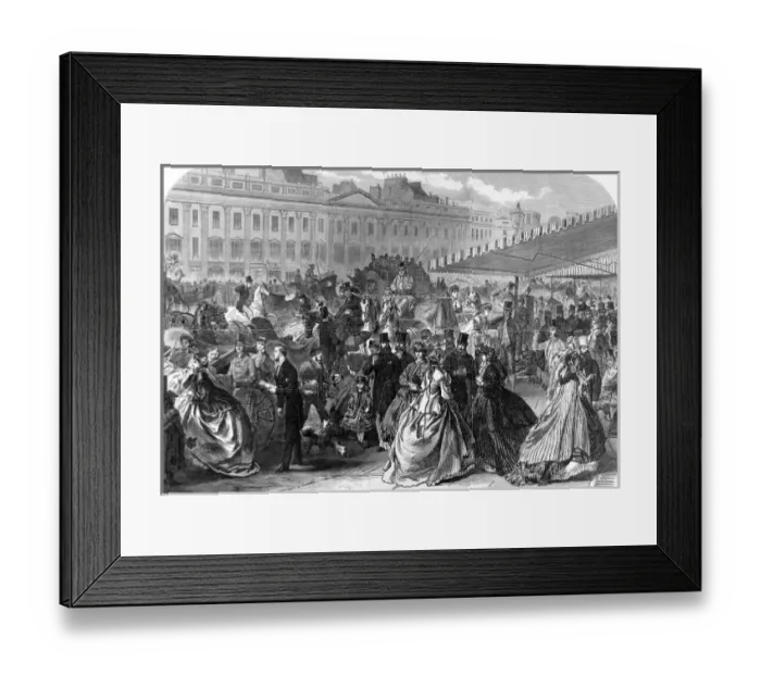 Framed Print : Regent Street, London, 1866 Framed Print : Regent Street, London, 1866