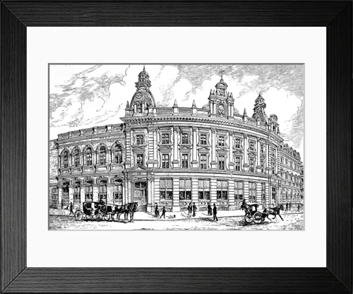 Framed Print : St Martin-in-the-Fields Townhall, 1890 Framed Print : St Martin-in-the-Fields Townhall, 1890