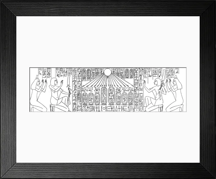 Framed Print : The Lintel of the Tomb of Ay Framed Print : The Lintel of the Tomb of Ay