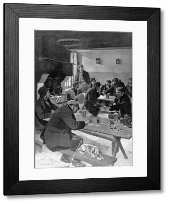 Framed Print : Bird Singing Match in an East End Pub, 1903 Framed Print : Bird Singing Match in an East End Pub, 1903