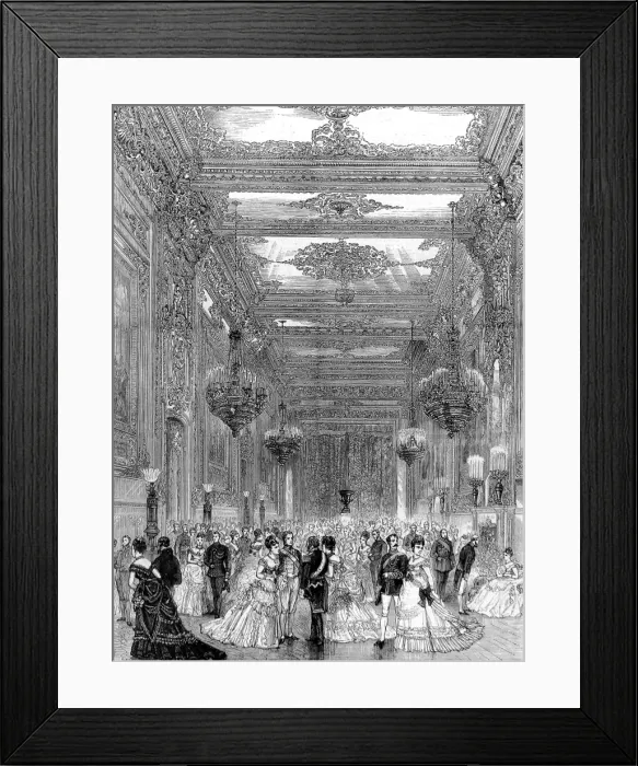 Framed Print : Grand Reception Room, Windsor Castle, 1874 Framed Print : Grand Reception Room, Windsor Castle, 1874