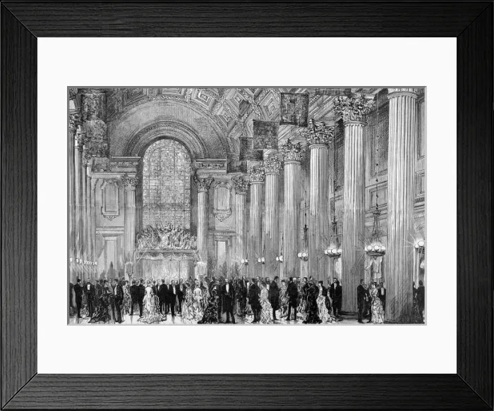 Framed Print : The Egyptian Hall, Mansion House, London, 1884 Framed Print : The Egyptian Hall, Mansion House, London, 1884