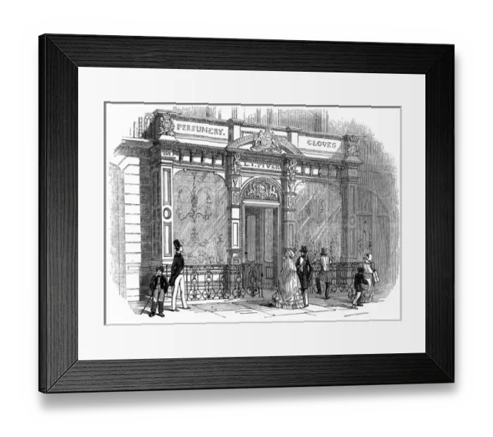 Framed Print : Regent Street Shop Front, London, 1846 Framed Print : Regent Street Shop Front, London, 1846