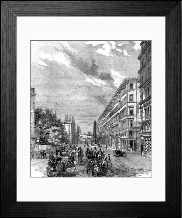 Framed Print : Victoria Street, Westminster, 1854 Framed Print : Victoria Street, Westminster, 1854