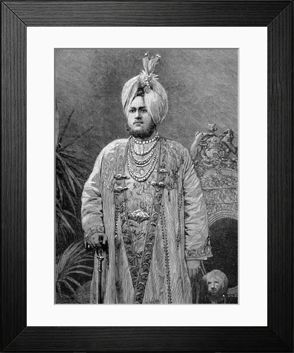 Framed Print : H. H. the Rajah of Kapurthala, 1893 Framed Print : H. H. the Rajah of Kapurthala, 1893