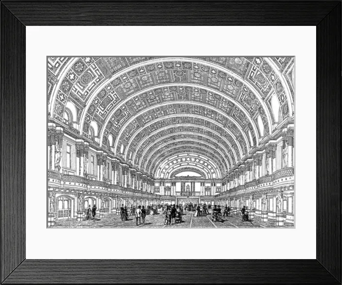 Framed Print : The Queens Hall, Peoples Palace, London, 1887 Framed Print : The Queens Hall, Peoples Palace, London, 1887