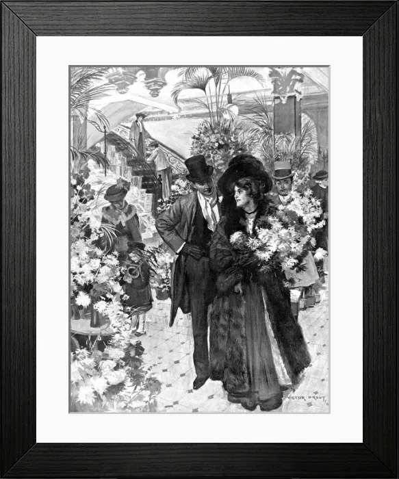 Framed Print : The Flower Department, Harrods, London, 1906 Framed Print : The Flower Department, Harrods, London, 1906