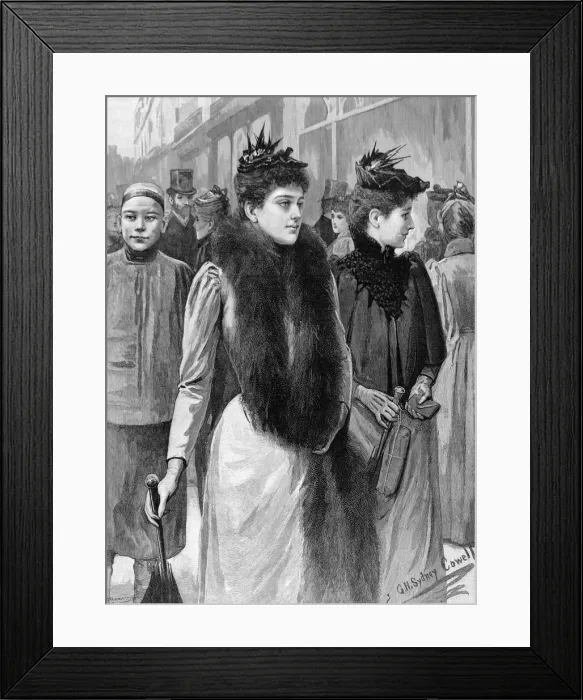 Framed Print : Afternoon Walk in Regent Street, London, 1891 Framed Print : Afternoon Walk in Regent Street, London, 1891