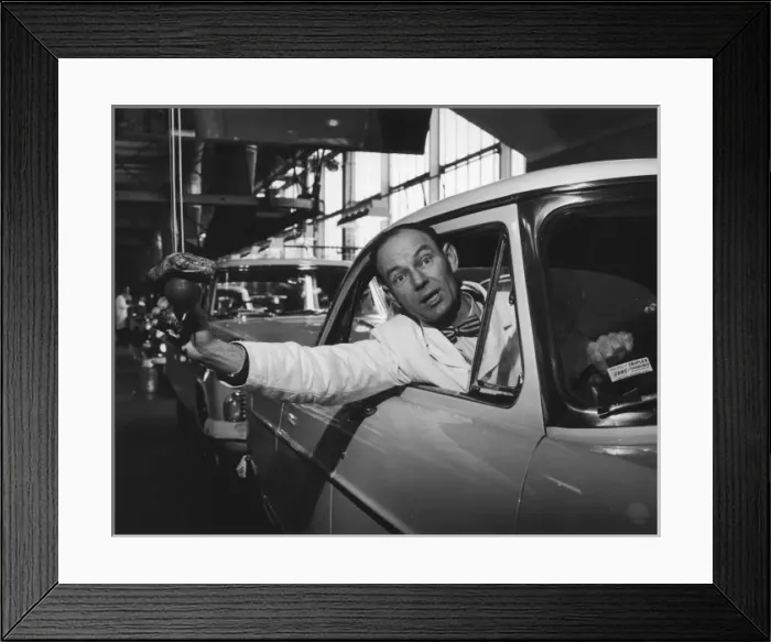 Framed Print : Car Production Line Worker Framed Print : Car Production Line Worker