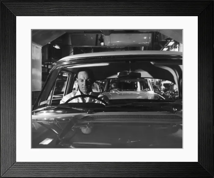 Framed Print : Car Production Line Worker Framed Print : Car Production Line Worker