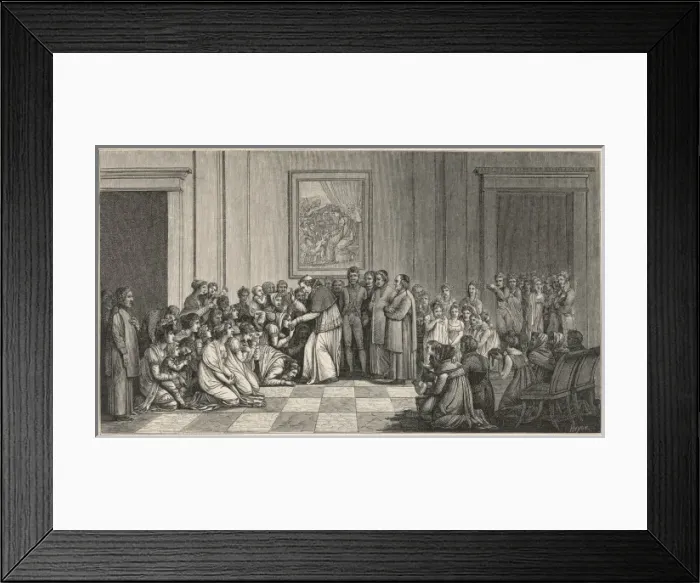Framed Print : Pope Pius VII Blesses ring kissers Framed Print : Pope Pius VII Blesses ring kissers