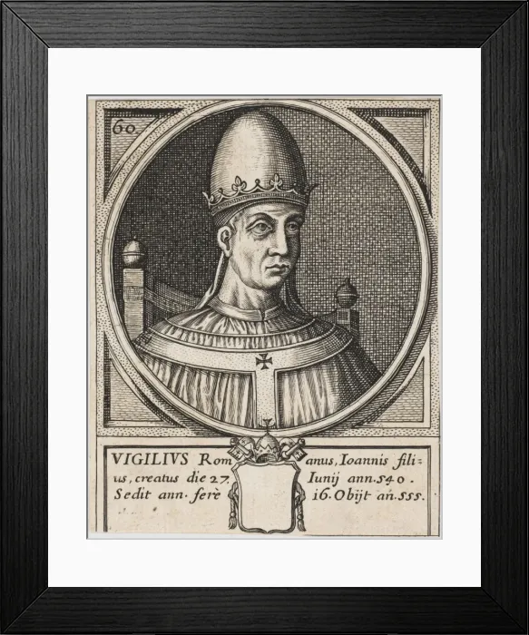 Framed Print : Pope Vigilus Framed Print : Pope Vigilus