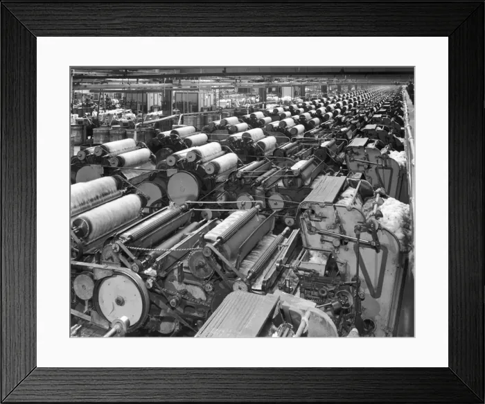 Framed Print : Manufacturing Wool Yarn Framed Print : Manufacturing Wool Yarn