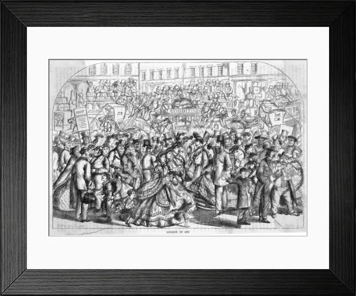 Framed Print : London Street Scene Framed Print : London Street Scene