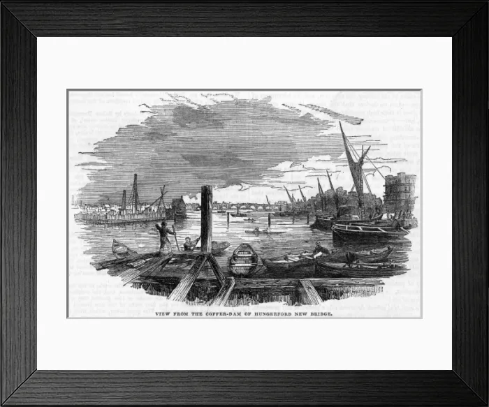 Framed Print : Hungerford Bridge