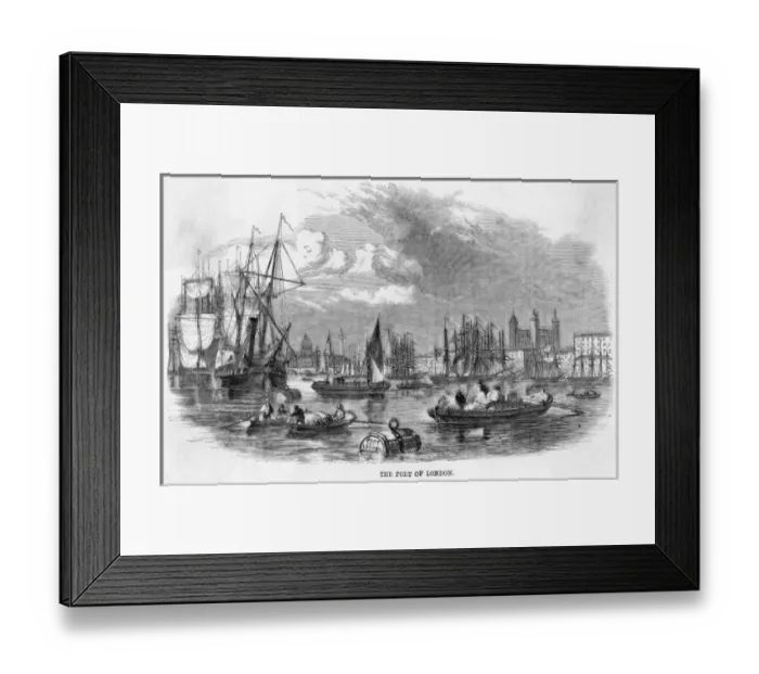 Framed Print : Port of London Framed Print : Port of London