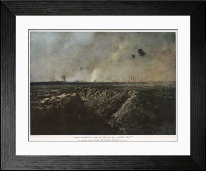 Framed Print : No Mans Land - A Study on the British Western Front Framed Print : No Mans Land - A Study on the British Western Front