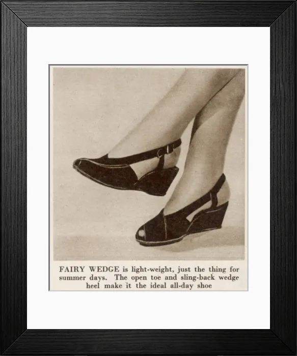 Framed Print : Sling Back Fairy Wedge Framed Print : Sling Back Fairy Wedge