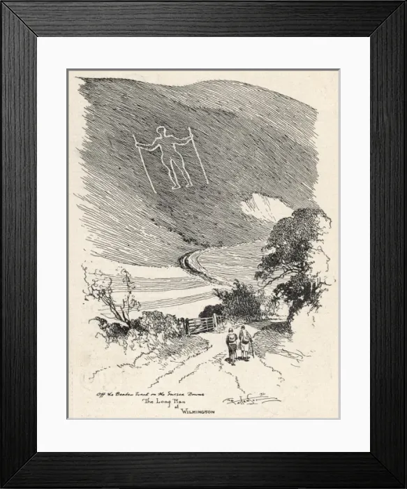 Framed Print : Wilmington Long Man Framed Print : Wilmington Long Man