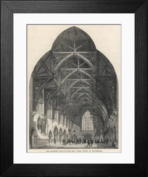 Framed Print : Assize Courts Manchester Framed Print : Assize Courts Manchester