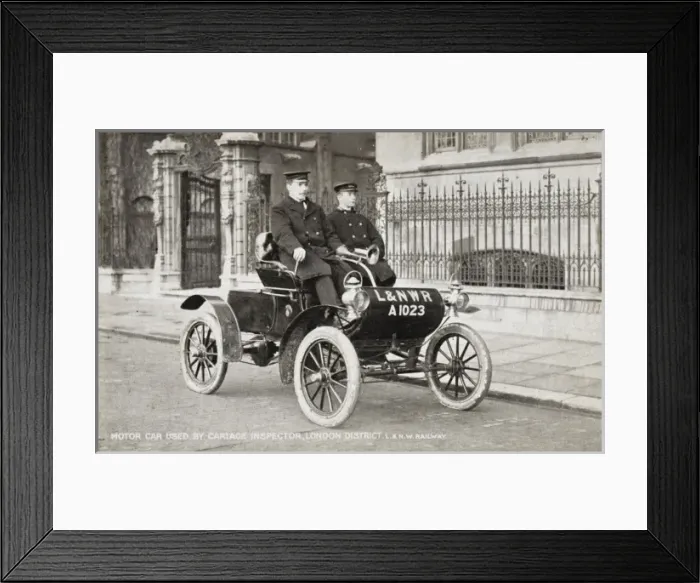 Framed Print : Car used by Cartage Inspector, London
