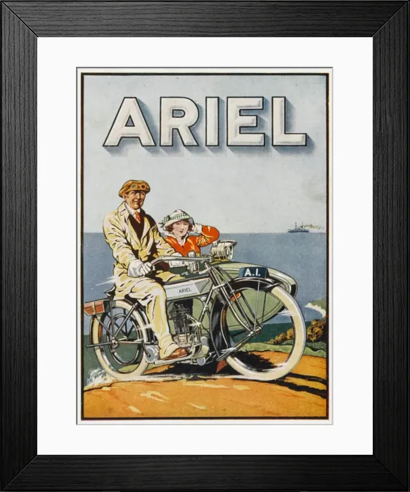 Framed Print : Adverisement for Ariel Motorbikes Framed Print : Adverisement for Ariel Motorbikes