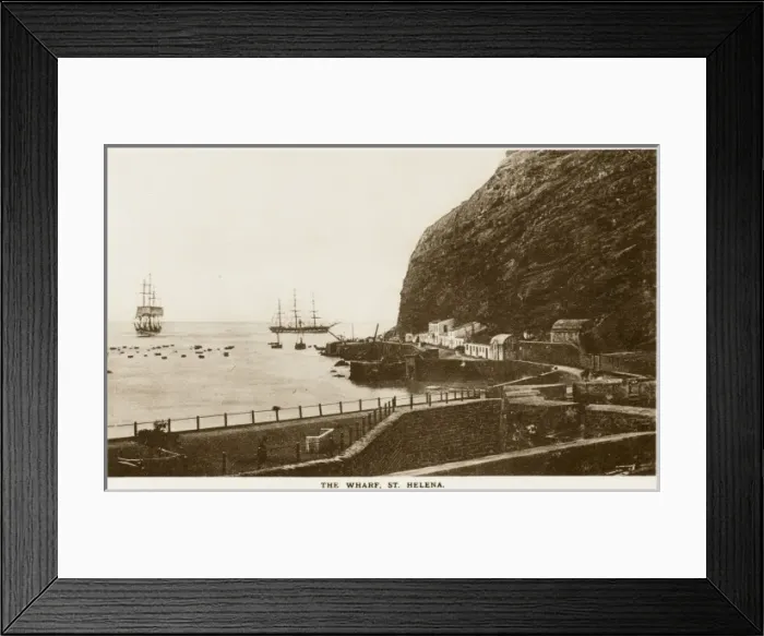 Framed Print : St Helena - The Wharf Framed Print : St Helena - The Wharf