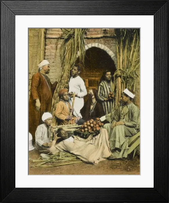 Framed Print : Sugar Cane Sellers / Market, Cairo, Egypt Framed Print : Sugar Cane Sellers / Market, Cairo, Egypt