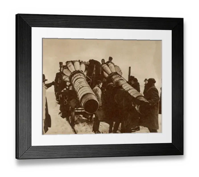 Framed Print : Jets to clear snow drifts in Wales in 1947 Framed Print : Jets to clear snow drifts in Wales in 1947