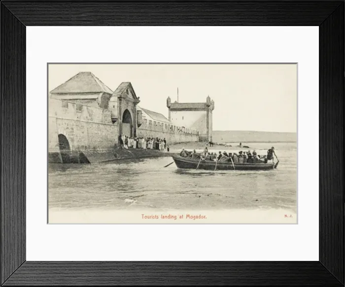 Framed Print : Essaouira, Morocco - tourists landing Framed Print : Essaouira, Morocco - tourists landing