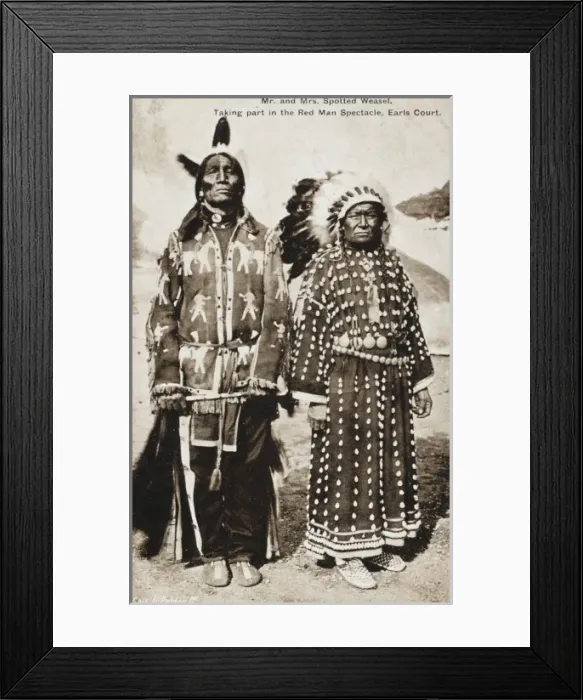 Framed Print : Red Indian pair at Earls Court Framed Print : Red Indian pair at Earls Court