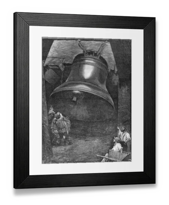 Framed Print : Testing the new bell for St. Pauls Cathedral, 1882 Framed Print : Testing the new bell for St. Pauls Cathedral, 1882