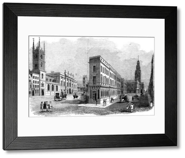 Framed Print : The Royal Exchange and Bank Buildings, London, 1780 Framed Print : The Royal Exchange and Bank Buildings, London, 1780