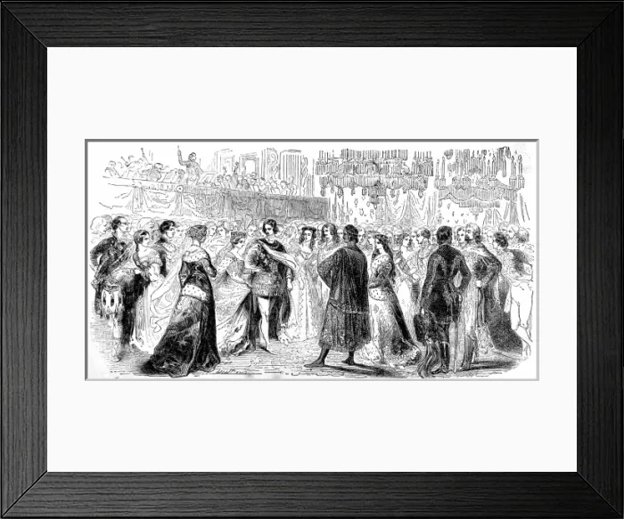 Framed Print : Fancy dress ball held by Queen Victoria in 1842 Framed Print : Fancy dress ball held by Queen Victoria in 1842